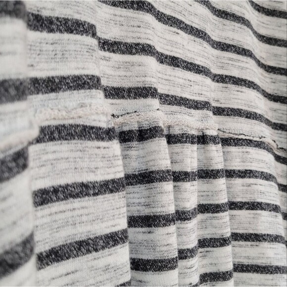 The Impeccable Pig grey striped waterfall open front cardigan Size S - Picture 3 of 9